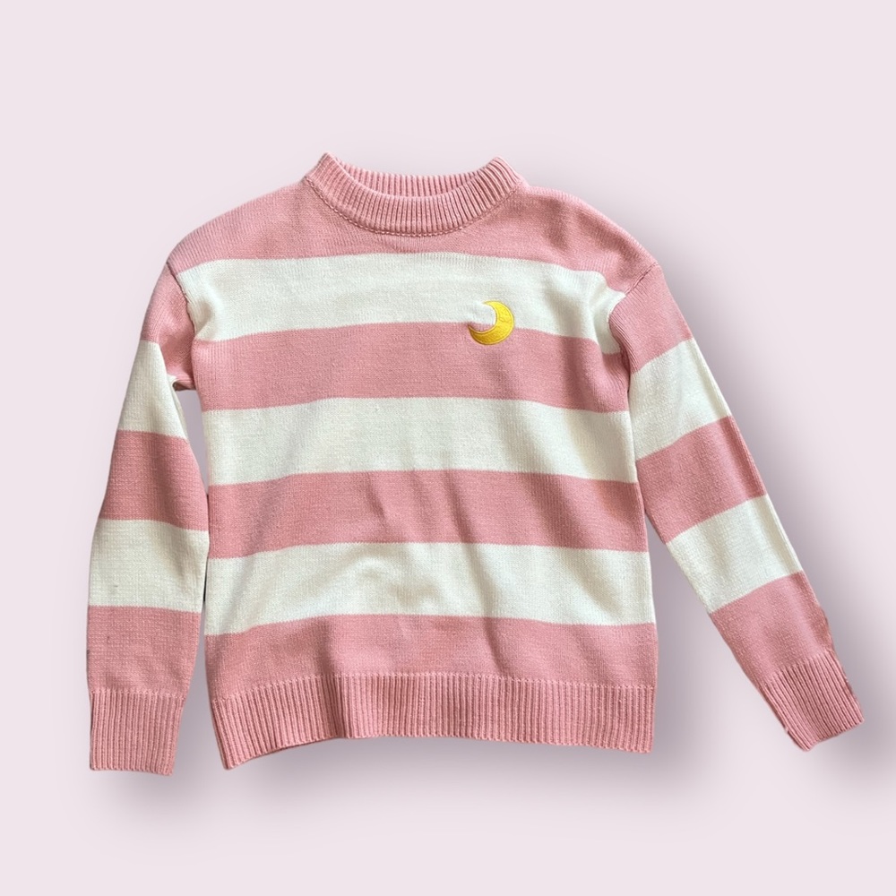 Kawaii Pink And White Sweatshirt